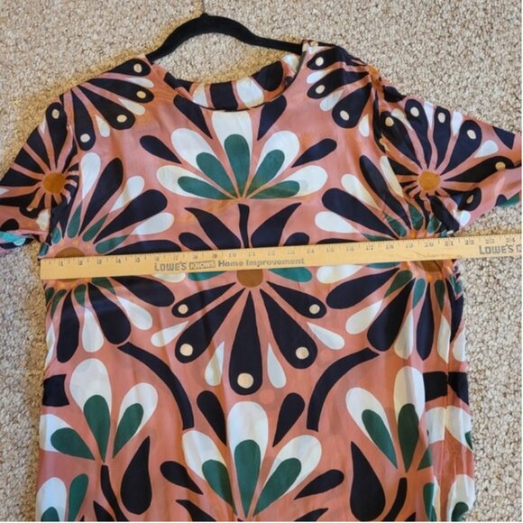 Farm Rio Ainika Flowers Long Sleeve Maxi Dress. - Picture 10 of 12